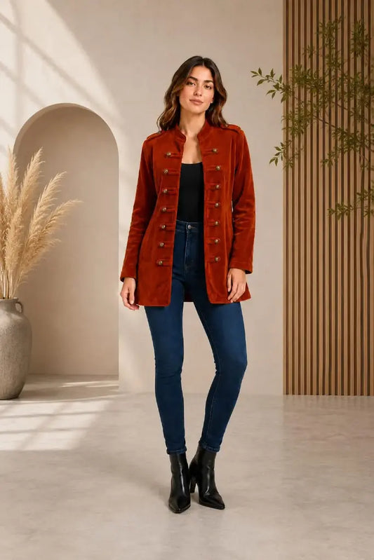 Lance Military Jacket Rust