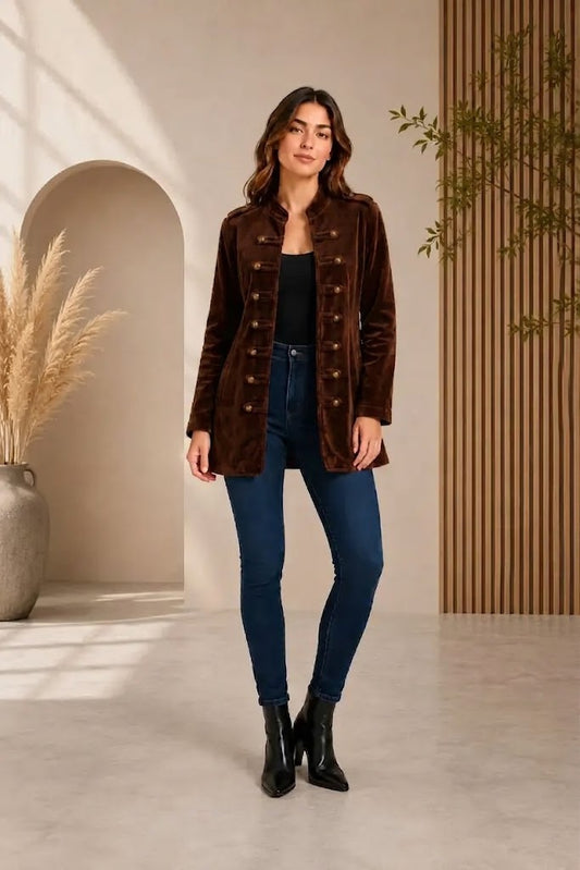 Lance Military Jacket Brown
